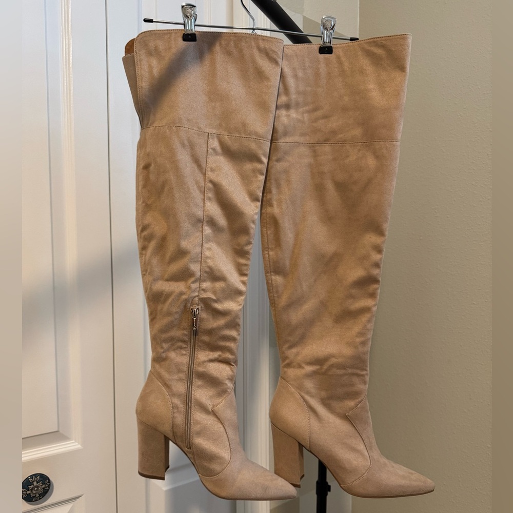 Jessica Simpson Tan Over the Knee Boots